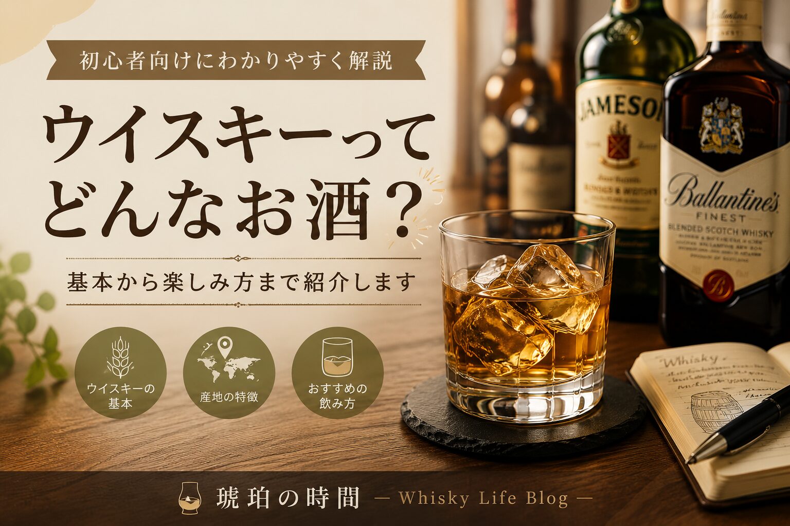 ウイスキーとはどんなお酒？初心者向けに基本や楽しみ方を解説